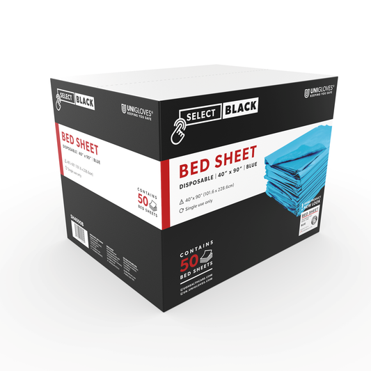 Disposable Bed Sheets — 40” x 90” — Case of 50 — Pick Color - Ultimate Beauty