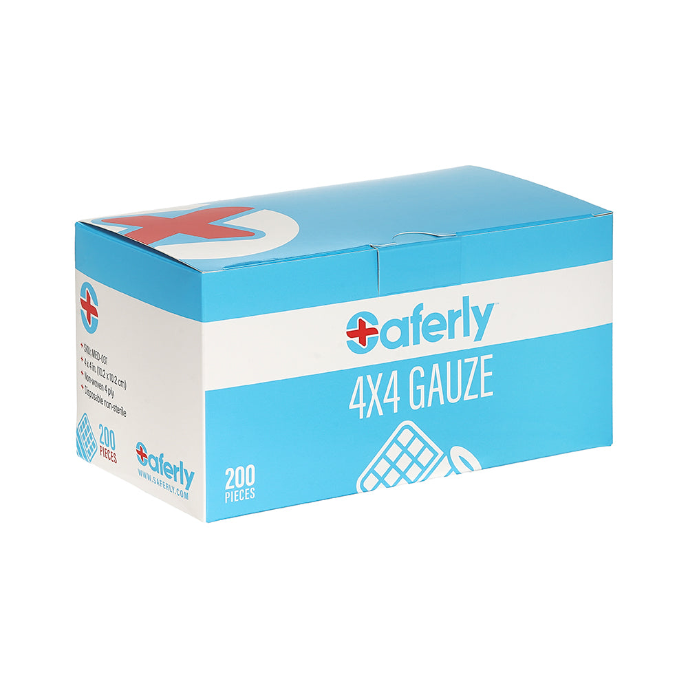 Saferly 4"x4" Gauze - Price Per Box of 200 - Ultimate Beauty