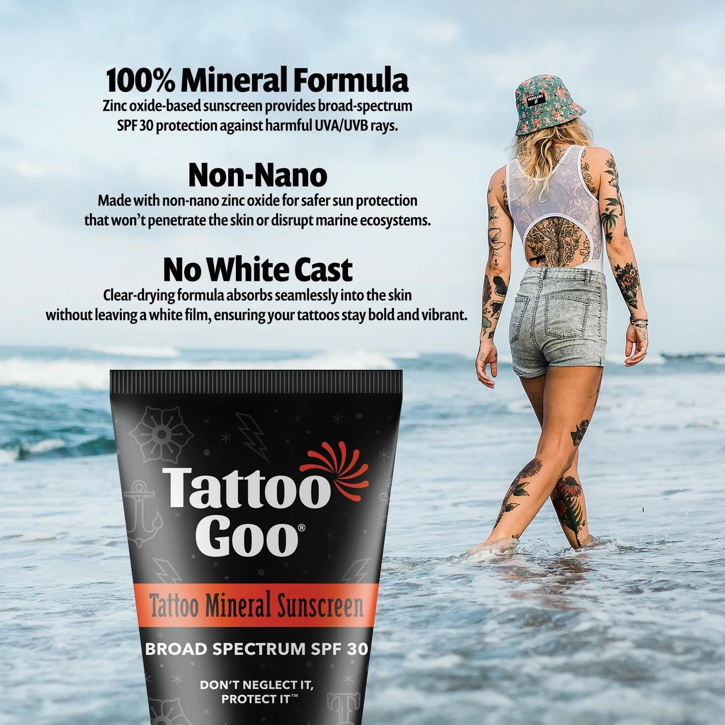 Tattoo Goo Mineral Sunscreen — SPF 30 - Ultimate Beauty