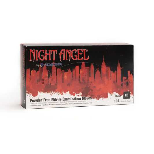 Night Angel Black Disposable Nitrile Gloves — Price Per Box - Ultimate Beauty