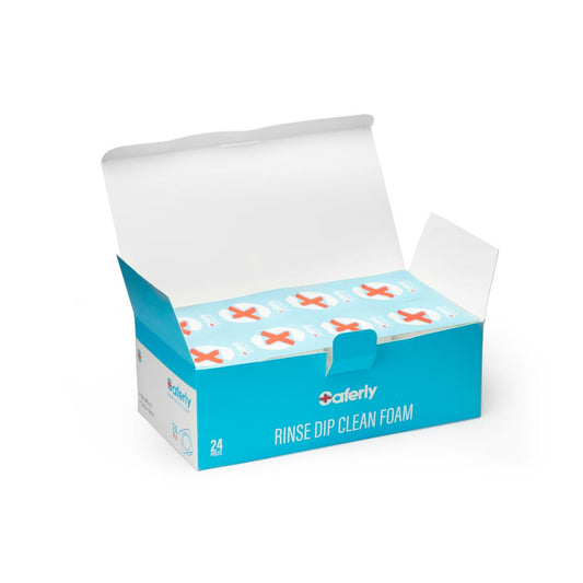 Saferly Rinse Caps with Foam — Box of 24 - Ultimate Beauty