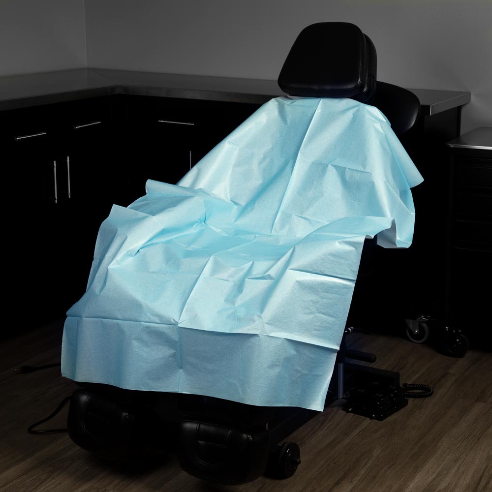 Saferly Blue Drape Cloth Sheets — 40" x 60" — Bag of 10 or Case of 100 - Ultimate Beauty