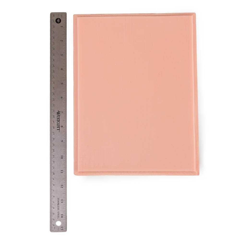 A Pound of Flesh Tattooable Rectangular Plaque — Pink Tone — Measurement