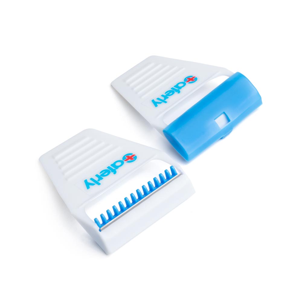 Saferly Stainless Steel Disposable Skin Prep Razors — pair of loose razors