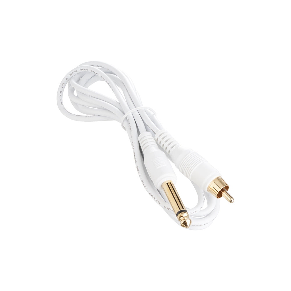 Darklab 6’ Straight RCA Cable — White - Ultimate Beauty