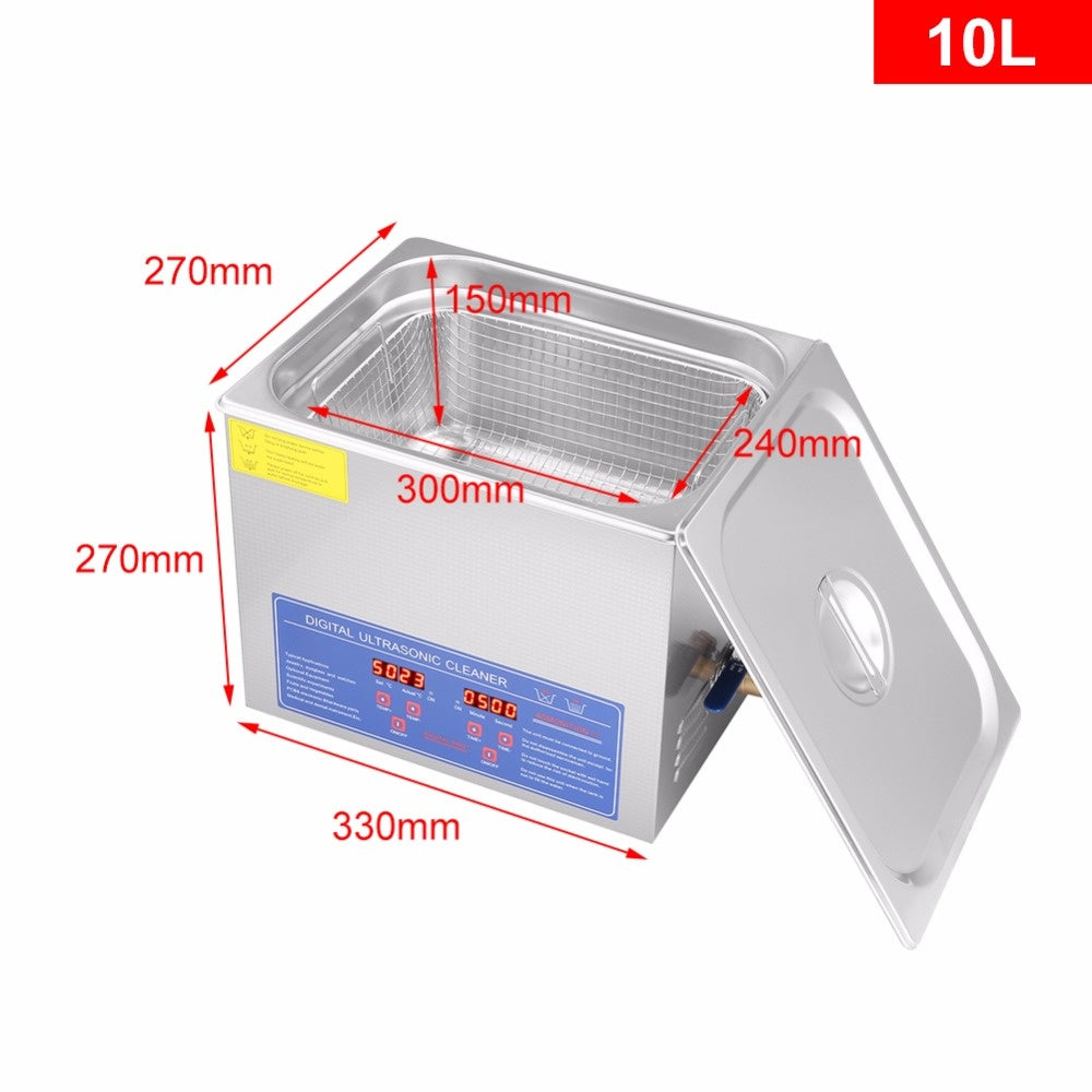 Genesis Ultrasonic Digital Cleaner 10L 110v or 220v - Ultimate Beauty