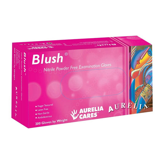 Aurelia Blush Disposable Nitrile Gloves — Box of 200 - Ultimate Beauty