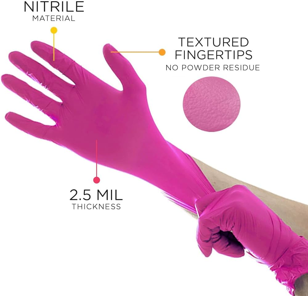 Aurelia Blush Disposable Nitrile Gloves — Box of 200 - Ultimate Beauty