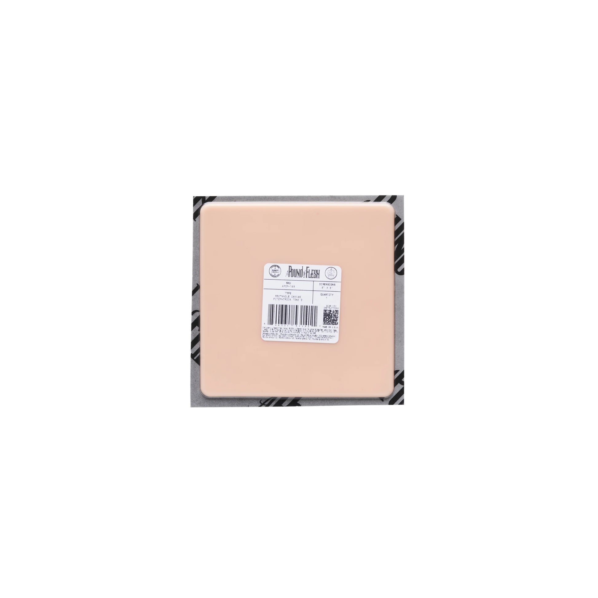 A Pound of Flesh Flat Canvas — 5" x 5" — Single or Pack - Ultimate Beauty