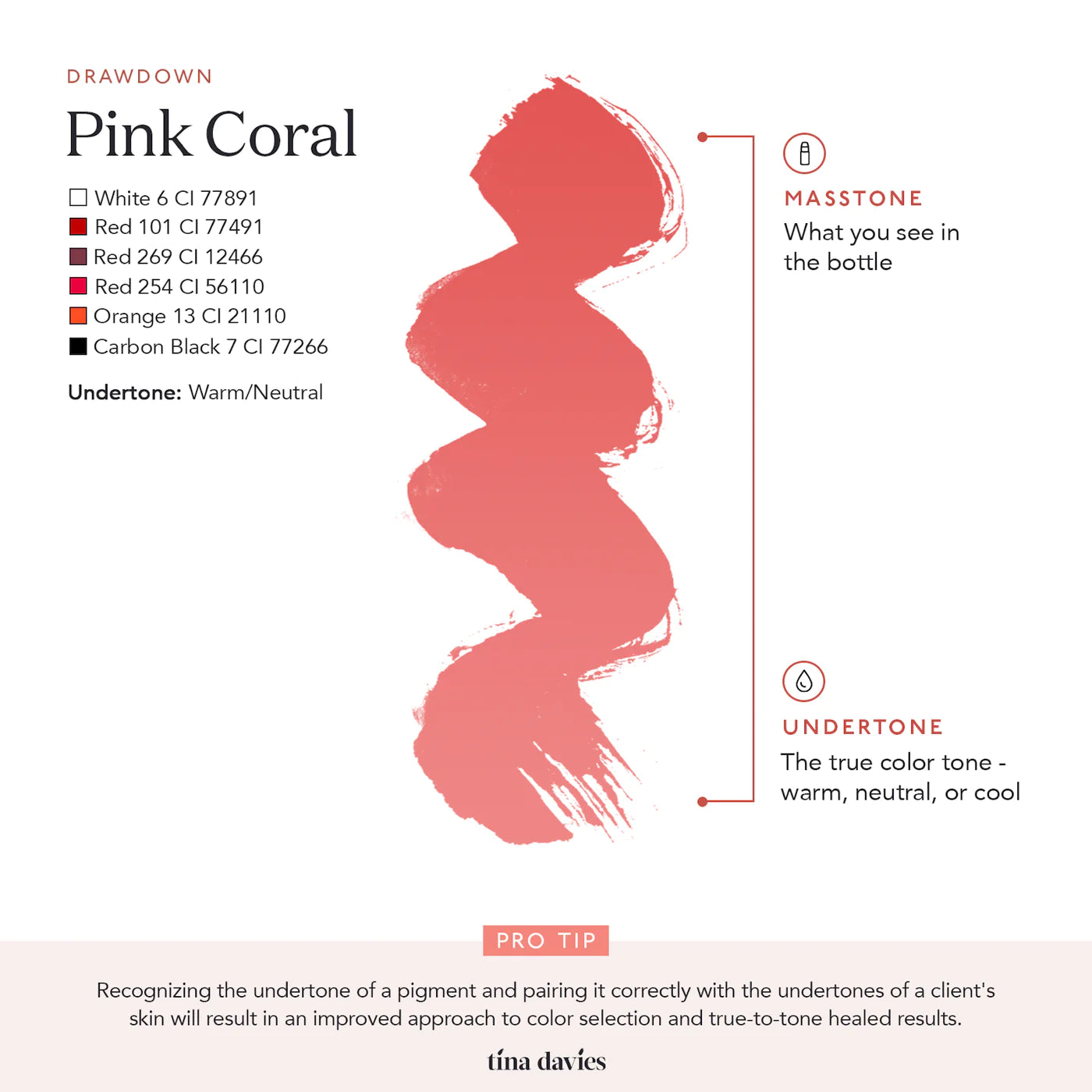 Tina Davies Lip - Pink Coral