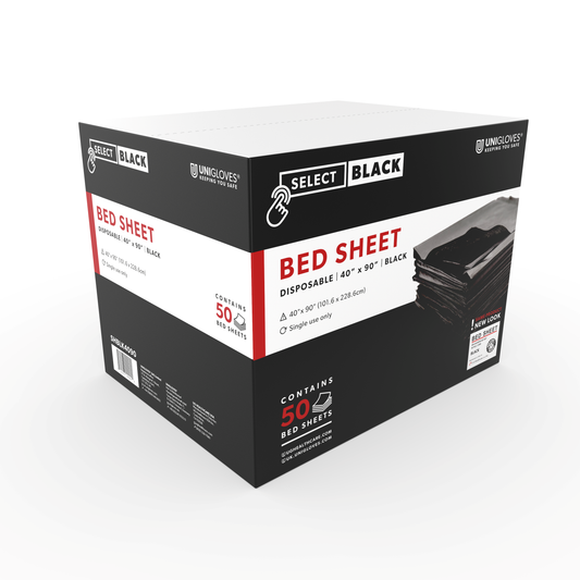 Disposable Bed Sheets — 40” x 90” — Case of 50 — Pick Color - Ultimate Beauty
