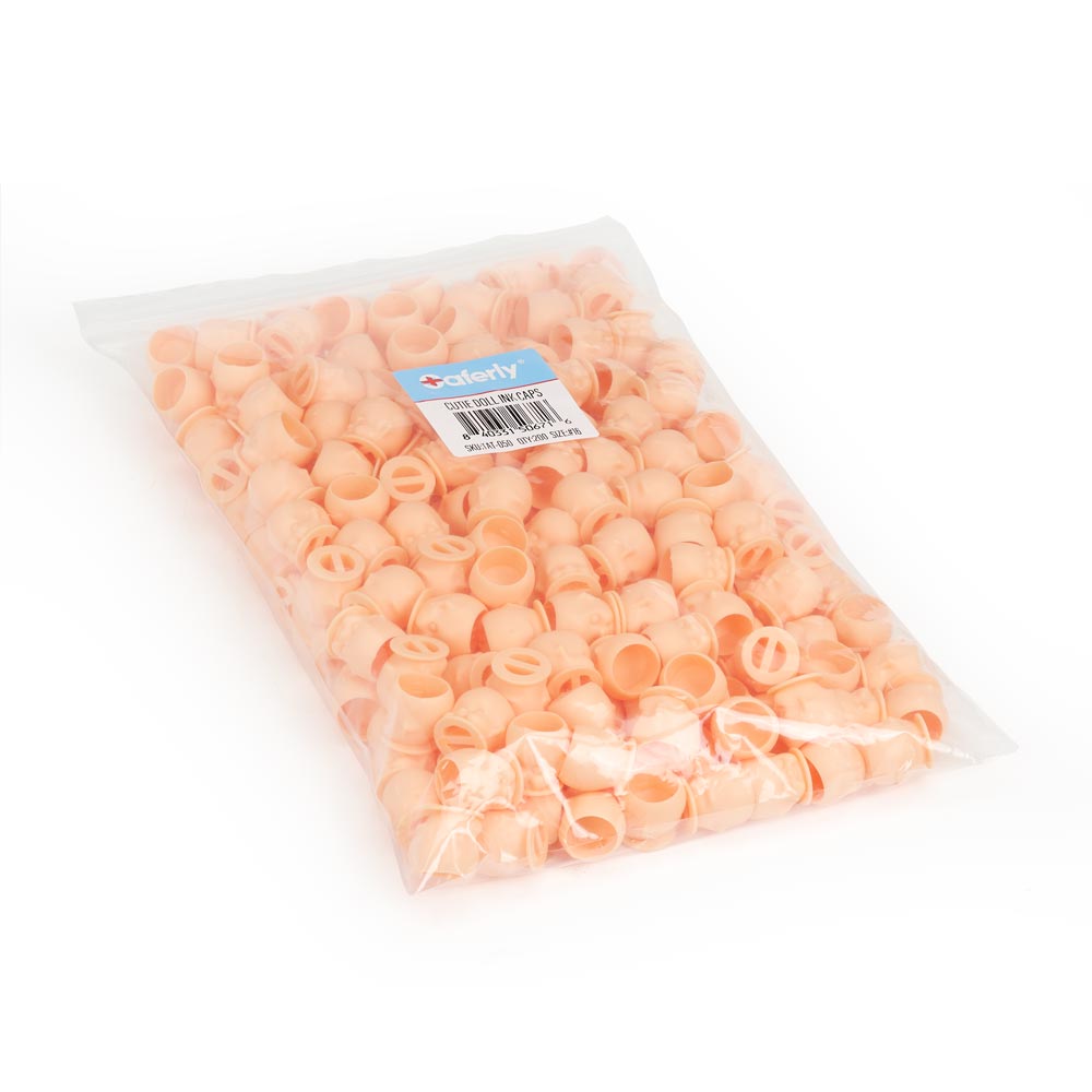Saferly Cutie Doll Head Ink Caps — Size #16 (Large) — Bag of 200 - Ultimate Beauty
