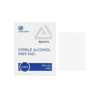 Dynarex Alcohol Prep Pads — Large — Box of 100 - Ultimate Beauty
