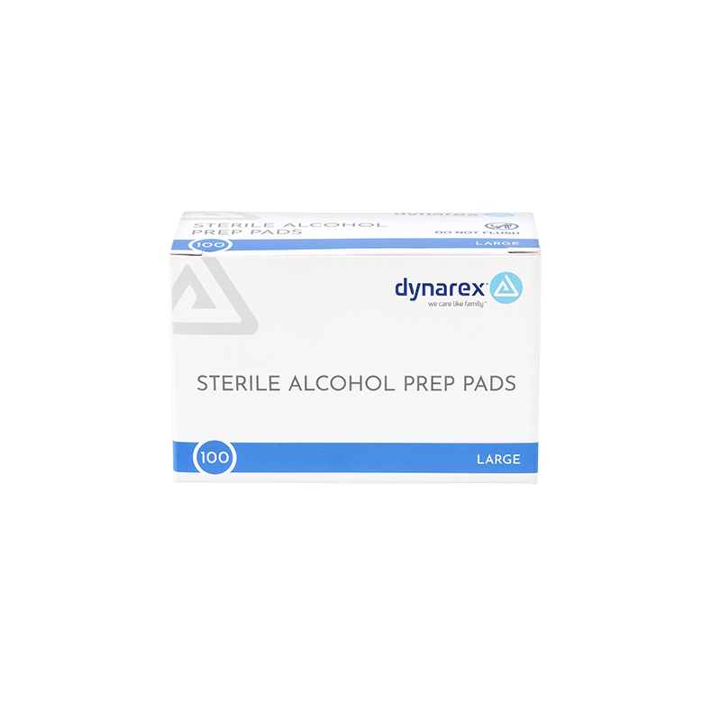 Dynarex Alcohol Prep Pads — Large — Box of 100 - Ultimate Beauty