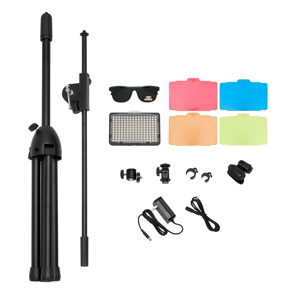 Fellowship Polarized LED Tattoo Work Light + Polarized Glasses + Tripod Kit - Ultimate Beauty