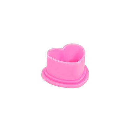 Saferly Heart Ink Caps — Bag of 500 — Pick Color and Size - Ultimate Beauty