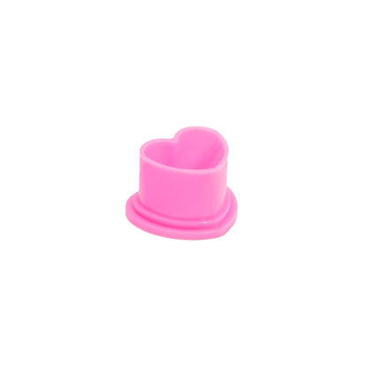 Saferly Heart Ink Caps — Bag of 500 — Pick Color and Size - Ultimate Beauty