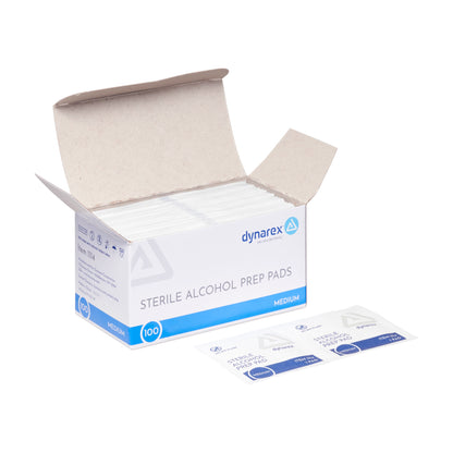 Alcohol Prep Pads Box - Medium - Price Per Box of 100 - Ultimate Beauty