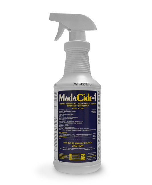 Madacide-1 Disinfectant/Decontaminant Cleaner — 32oz Spray Bottle - Ultimate Beauty