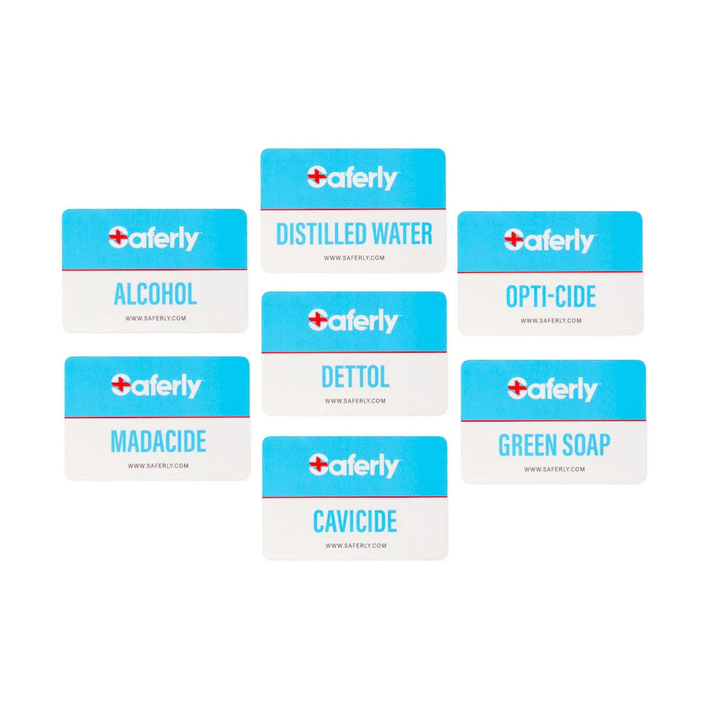 Saferly Bottle Labels — Pack of 5 — Pick Label - Ultimate Beauty