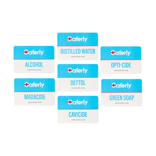 Saferly Bottle Labels — Pack of 5 — Pick Label - Ultimate Beauty