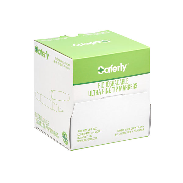 Saferly Biodegradable Mini Markers — Box of 100