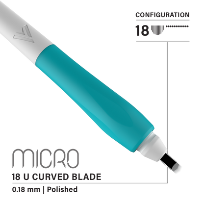 Vertix Micro Microblade - U Curved Blade - Pack of 10 Microblades - Ultimate Beauty