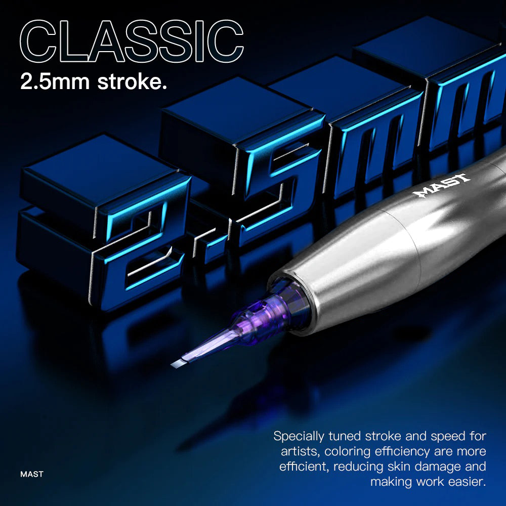 Dragonhawk Mast P20 Wireless Tattoo Machine with 2 Batteries - Ultimate Beauty