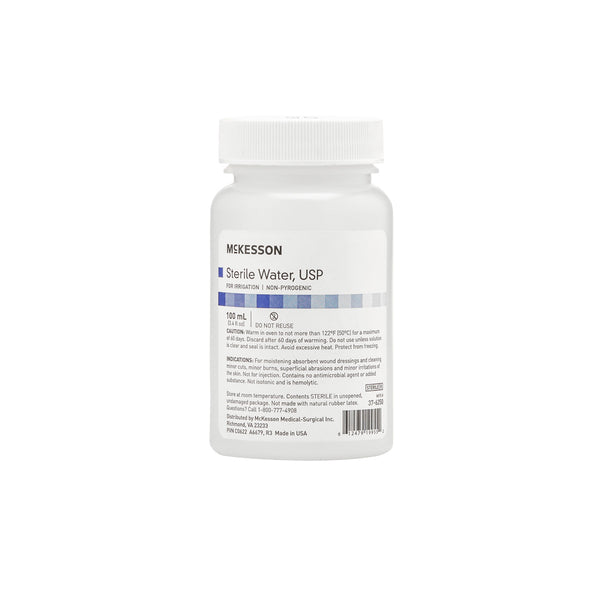 Screw Top Bottle of Sterile Water — 100mL — Price Per 1