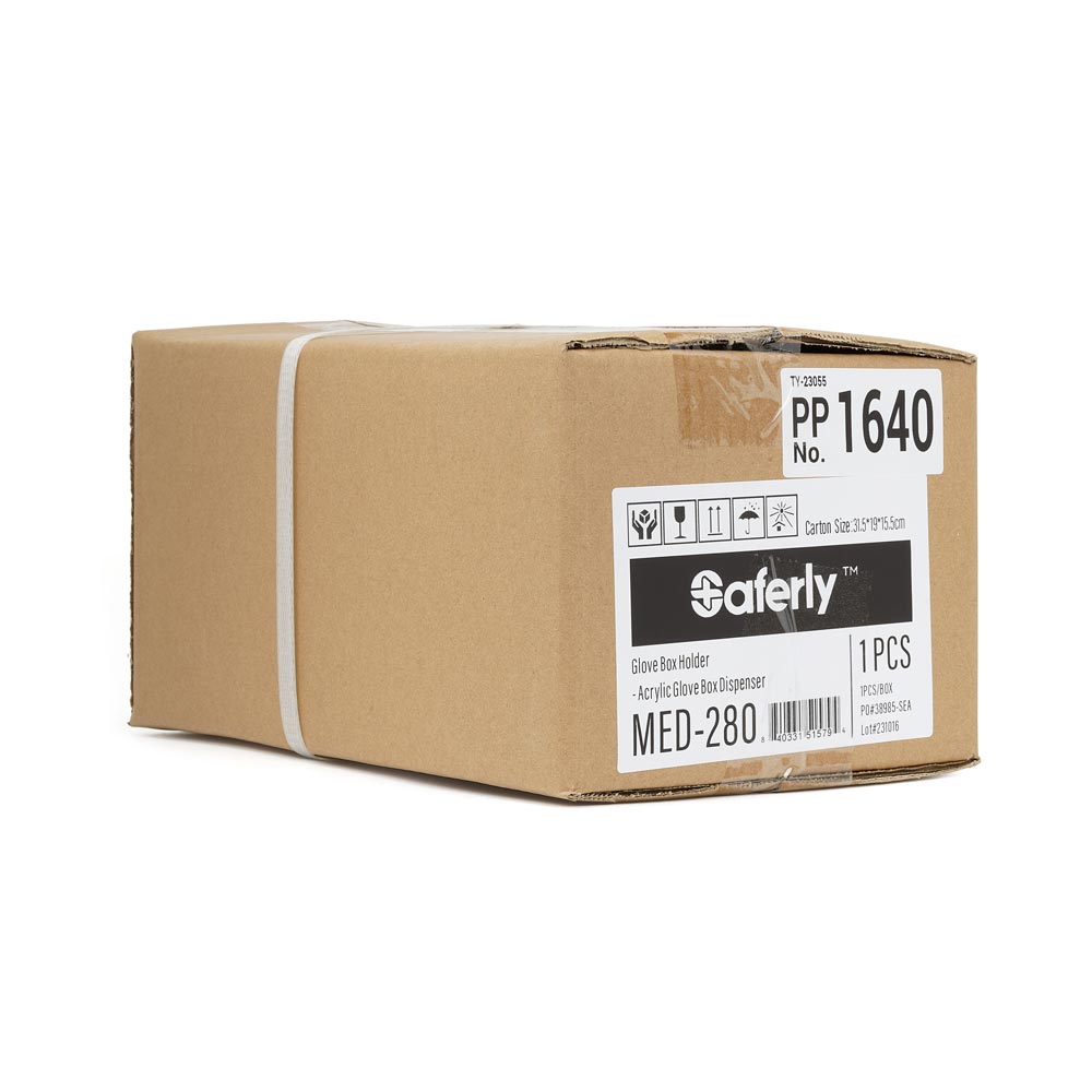 Saferly Acrylic Glove Box Holder + Dispenser - Ultimate Beauty