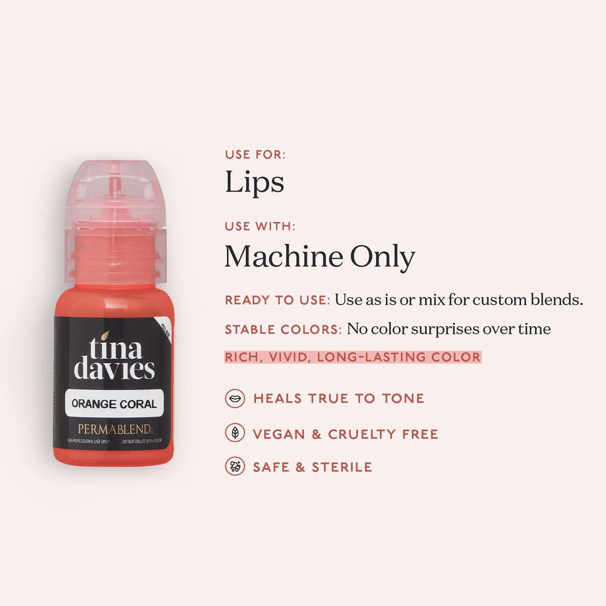 Tina Davies Lip - Orange Coral - Ultimate Beauty