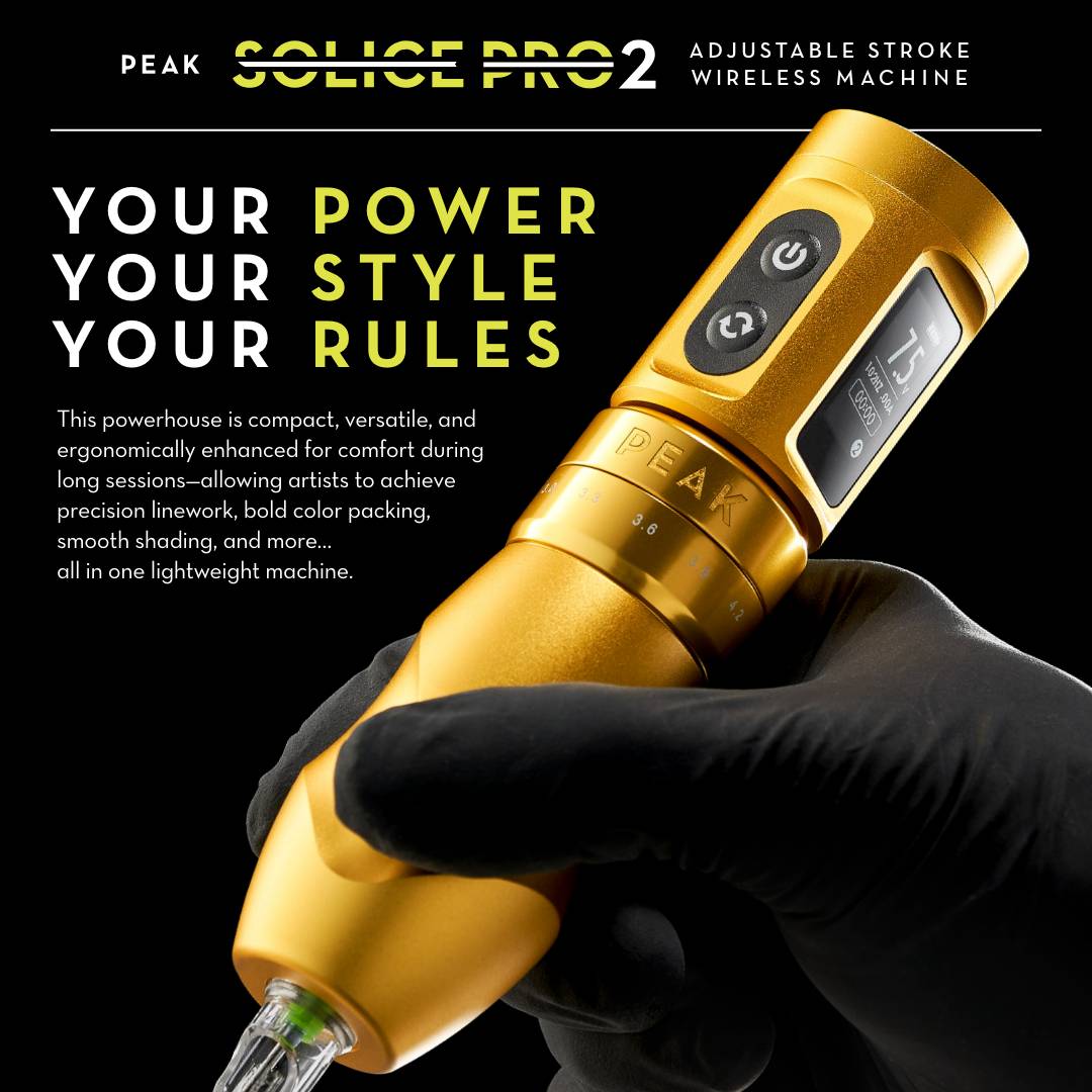 Peak Solice Pro 2 Wireless Tattoo Machine - Ultimate Beauty