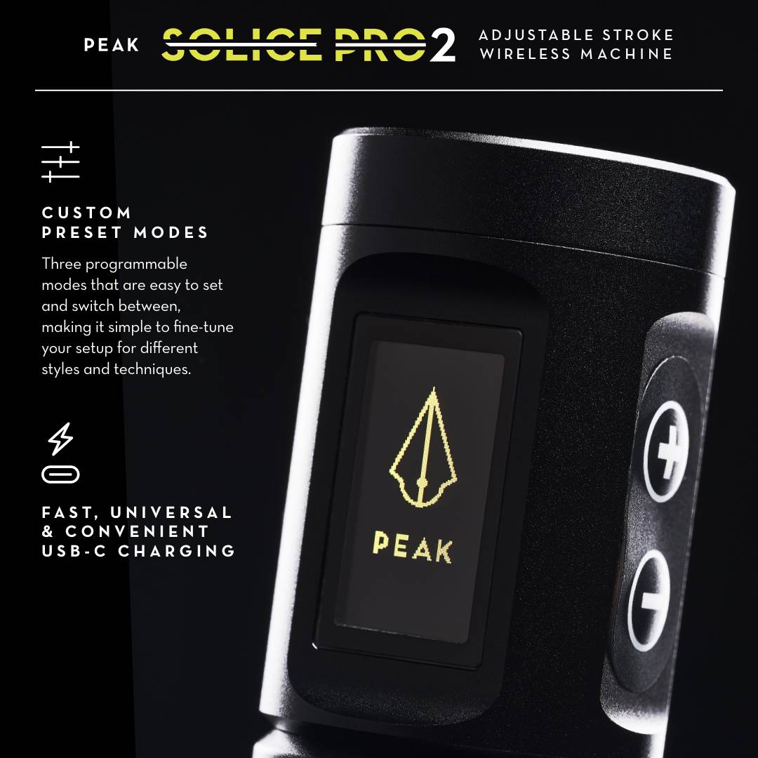 Peak Solice Pro 2 Wireless Tattoo Machine - Ultimate Beauty