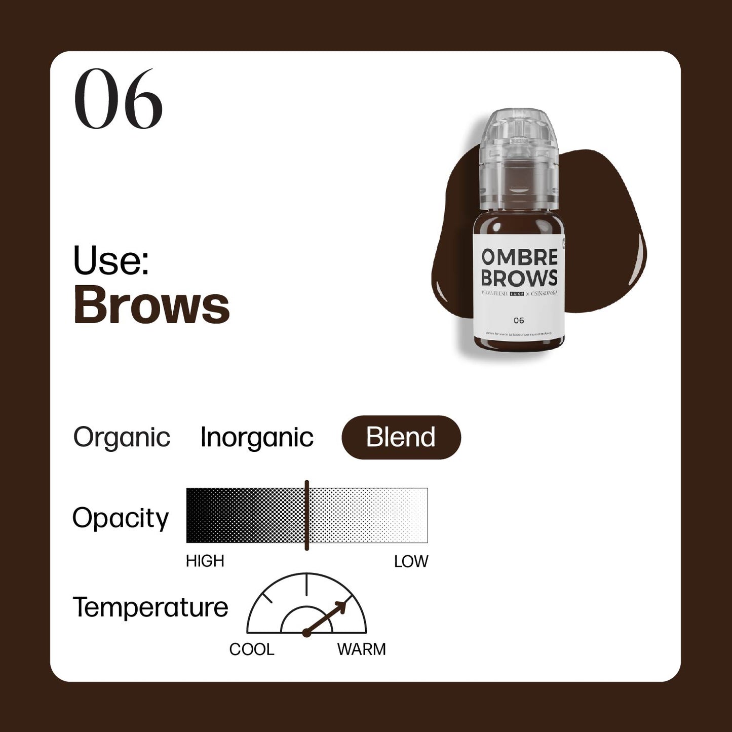Paulina Osinkowska Ombre Brows 6 Bottle Set — Perma Blend — 1/2oz - Ultimate Beauty
