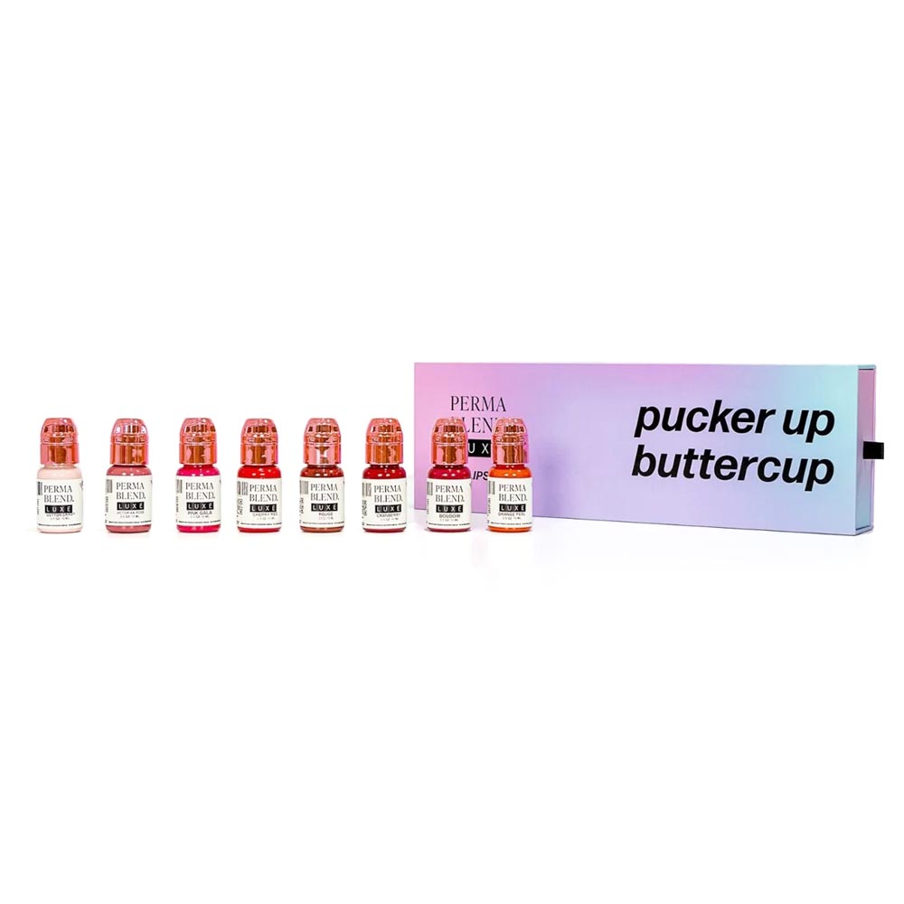 Luxe Pucker Up Buttercup Lip Set — Luxe Perma Blend — 8 1/2oz Bottles
