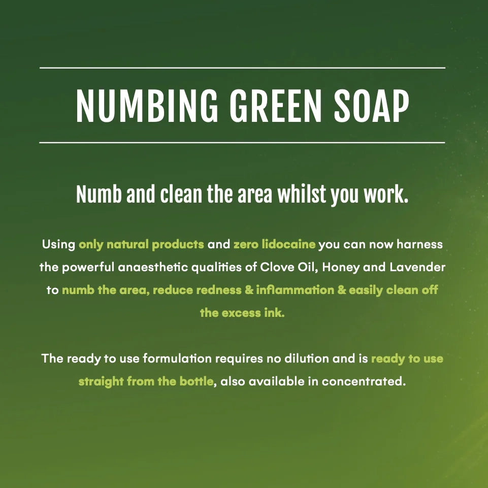 Biotat Numbing Green Soap — Concentrated — 16oz Spray Bottle