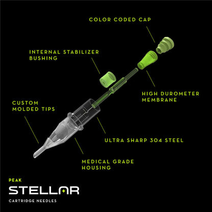 Peak Stellar Needle Cartridges — Box of 20 - Ultimate Beauty