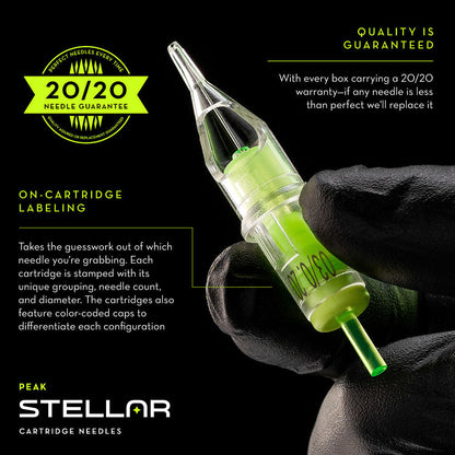 Peak Stellar Needle Cartridges — Box of 20 - Ultimate Beauty