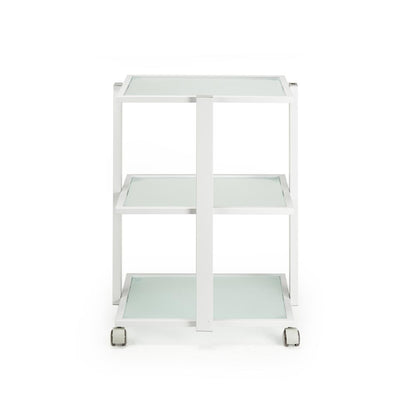 Fellowship Rolling Cart — White - Ultimate Beauty