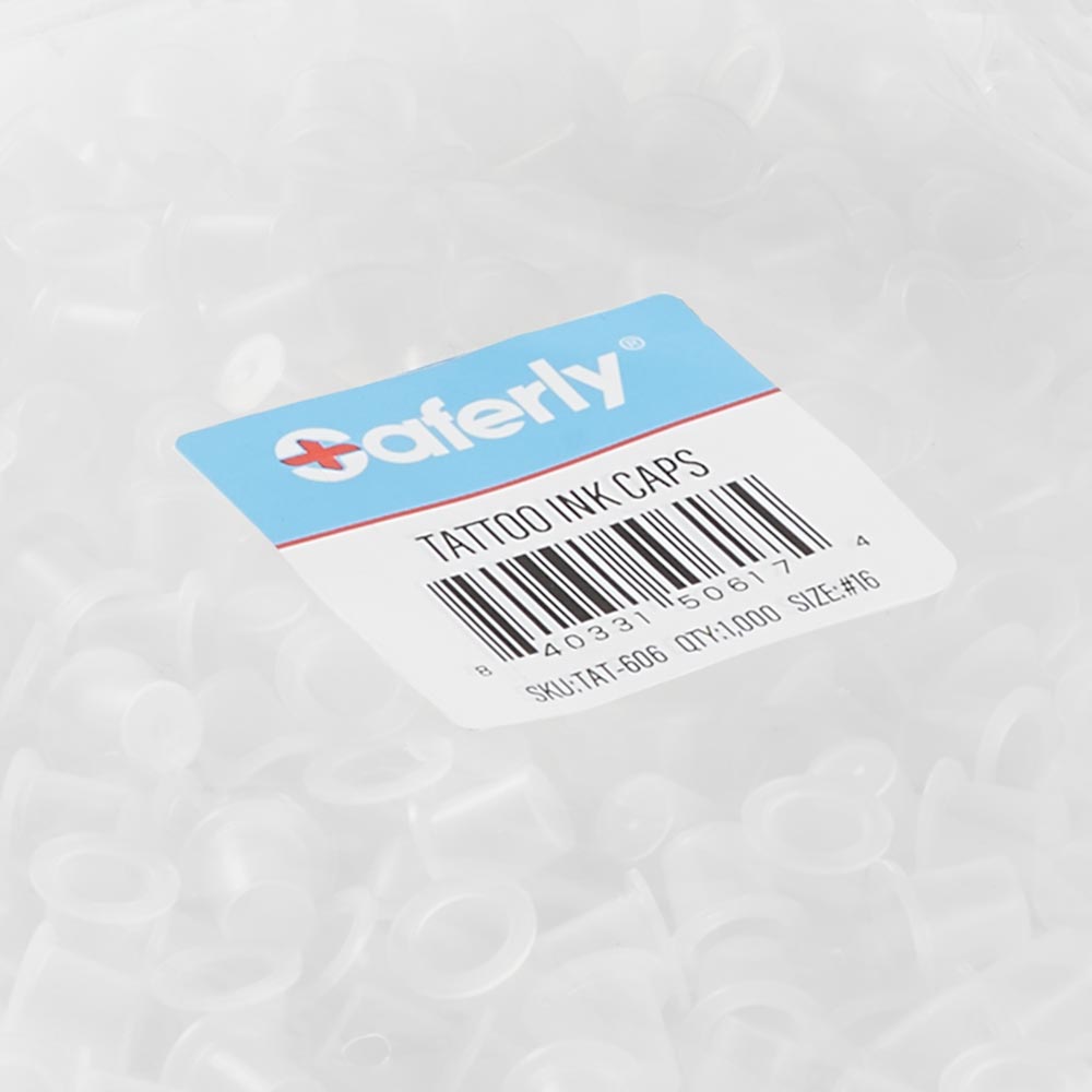Saferly Tattoo Ink Cups — Size #16 (Large) - Ultimate Beauty