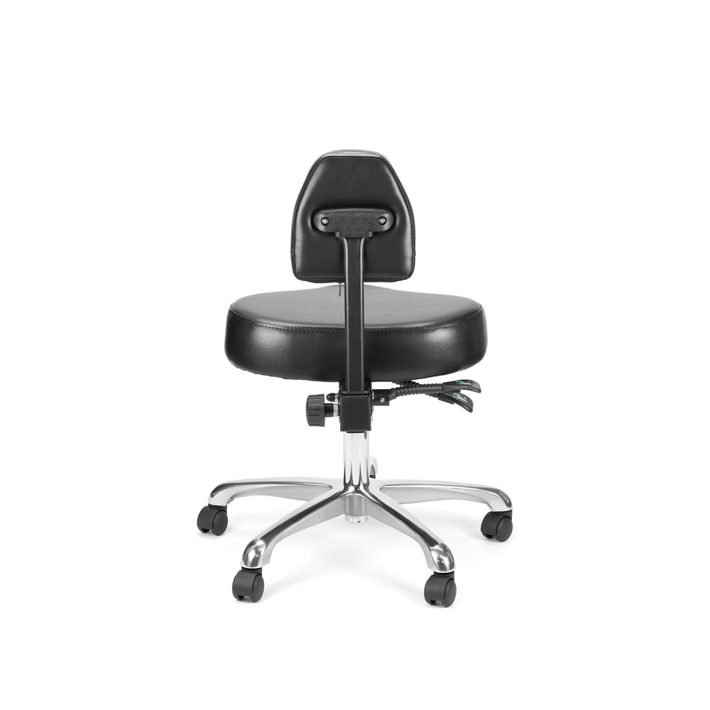 Precision Professional Tattoo Stool - Black and Silver - Ultimate Beauty