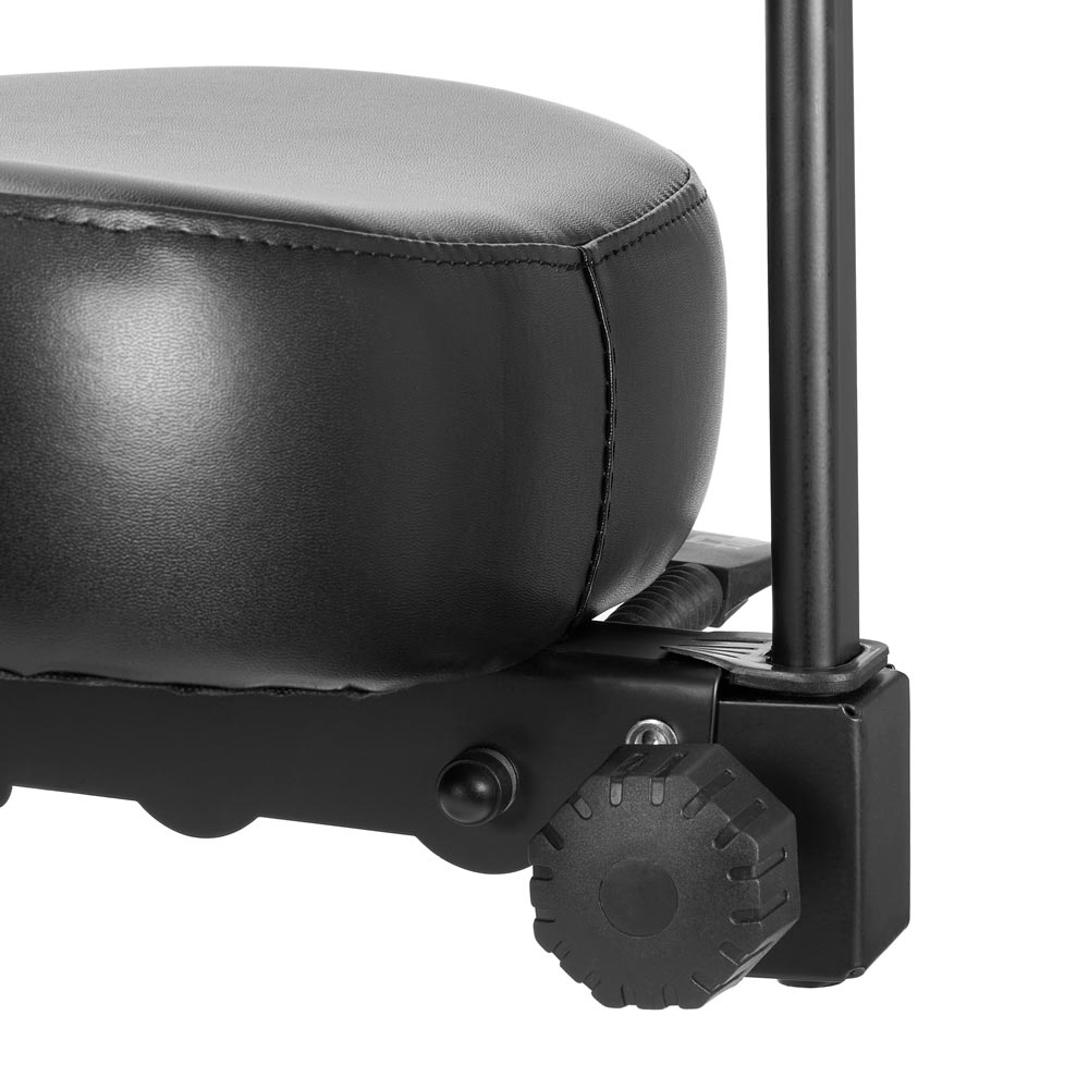 Precision Professional Tattoo Stool - Black and Silver - Ultimate Beauty