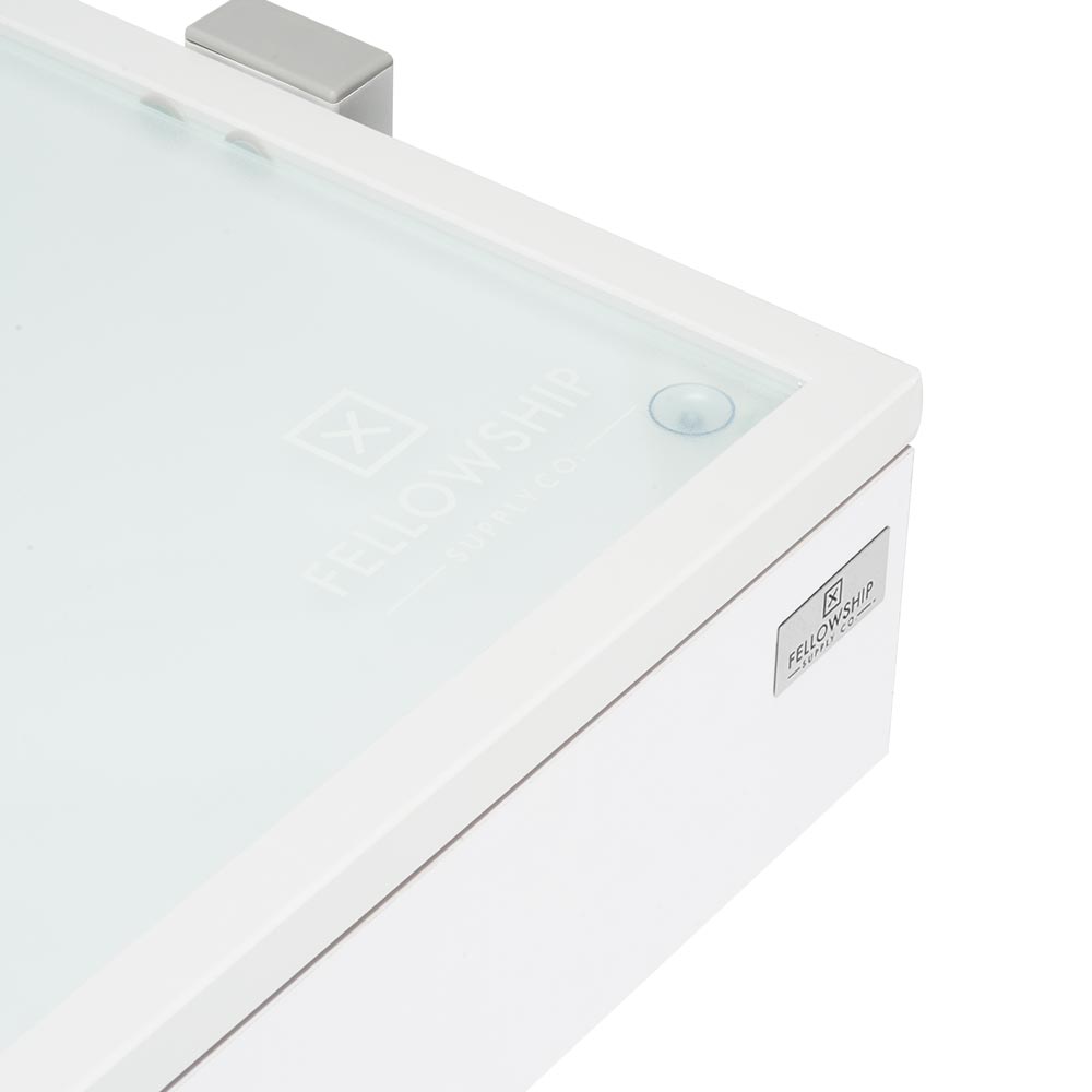 Fellowship Locking Cabinet for Rolling Cart — White - Ultimate Beauty