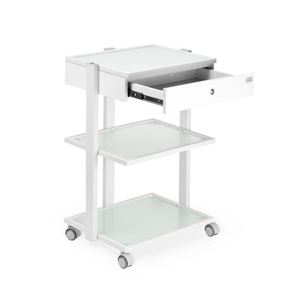 Fellowship Locking Cabinet for Rolling Cart — White - Ultimate Beauty