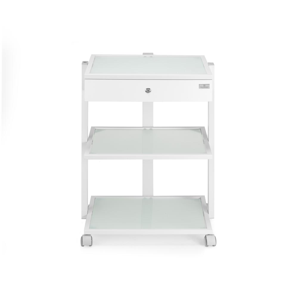 Fellowship Locking Cabinet for Rolling Cart — White - Ultimate Beauty