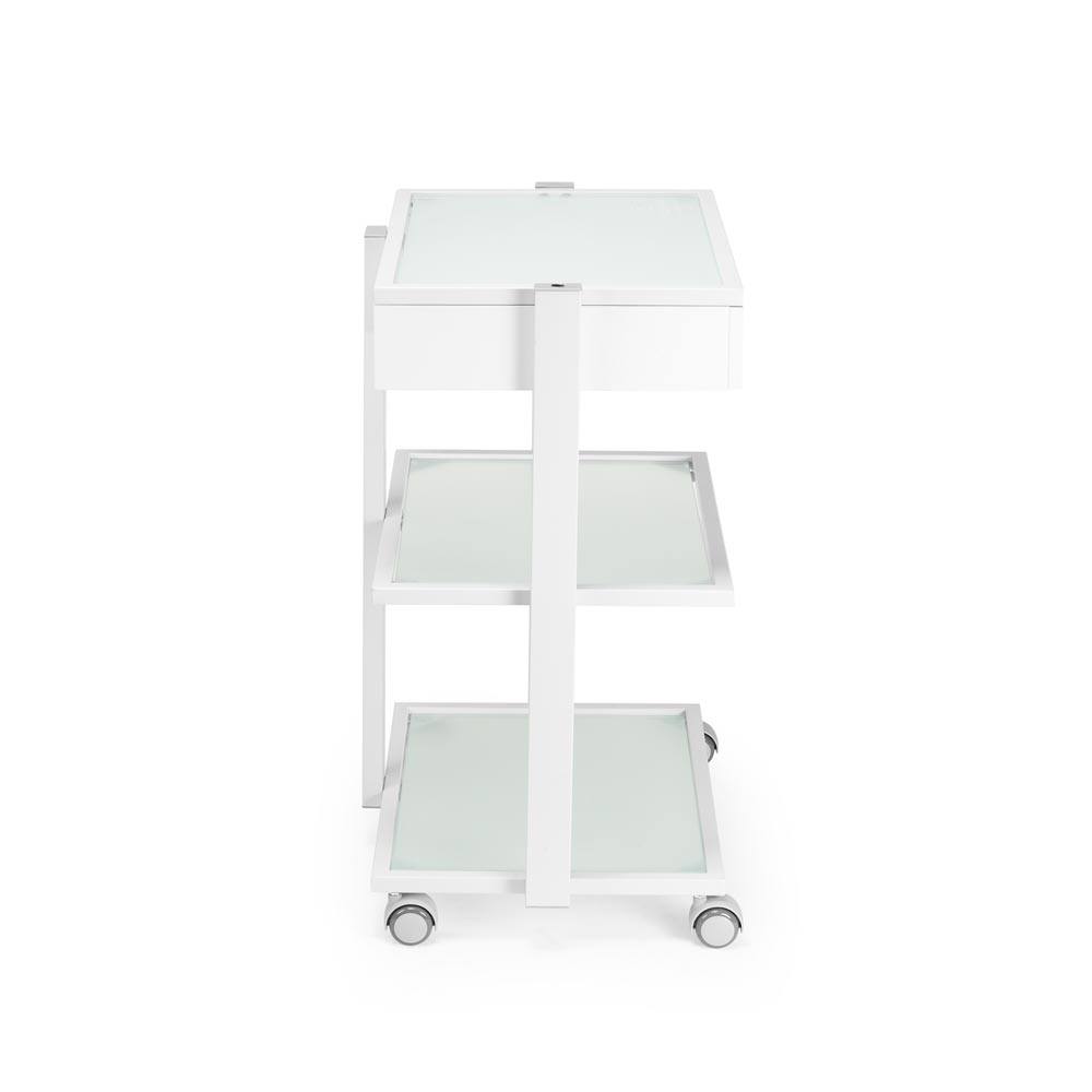 Fellowship Locking Cabinet for Rolling Cart — White - Ultimate Beauty