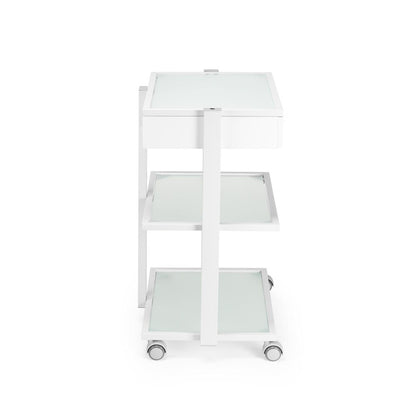 Fellowship Locking Cabinet for Rolling Cart — White - Ultimate Beauty