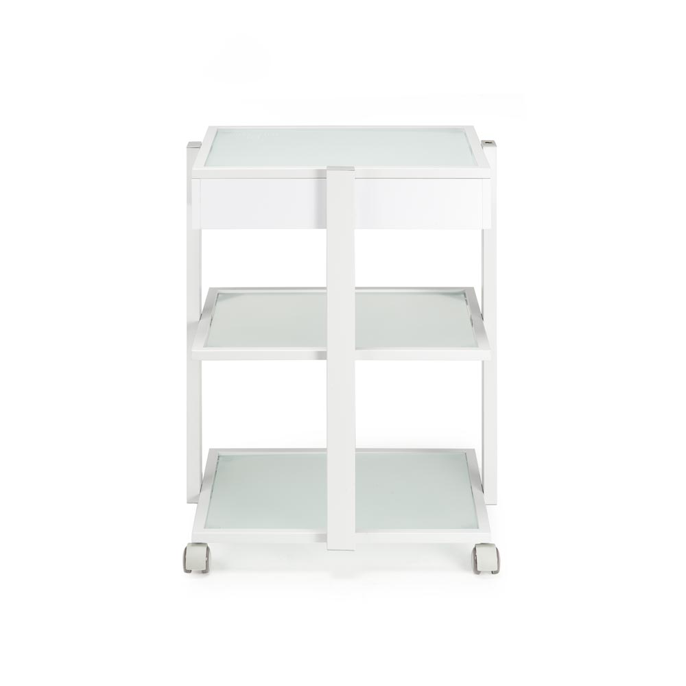 Fellowship Locking Cabinet for Rolling Cart — White - Ultimate Beauty