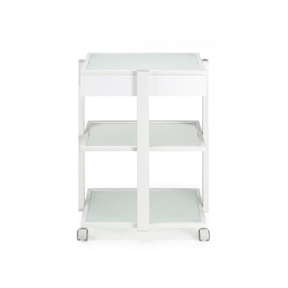 Fellowship Locking Cabinet for Rolling Cart — White - Ultimate Beauty