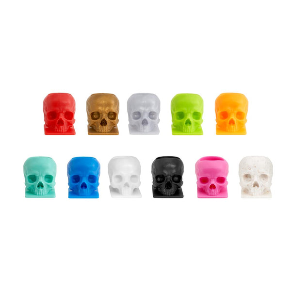 Saferly Skull Ink Caps — Size #16 (Large) — Bag of 200